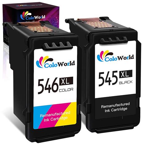 ColoWorld 545 546 Ink Cartridges PG 545XL CL 546XL Multipack