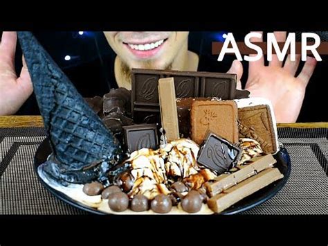 ASMR Loaded Chocolate Ice Cream Sundae BIG CRUNCH MUKBANG No