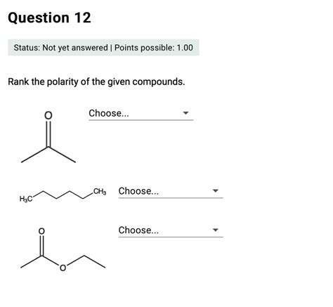 SOLVED Question 12 Status Not Yet Answered Points Possible 1 00 Rank