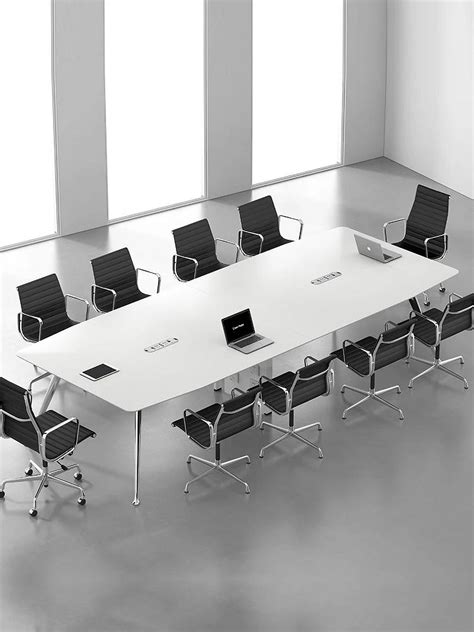 Conference table long table and chair combined conference room simple ...