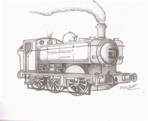 Steam Engine Sketch at PaintingValley.com | Explore collection of Steam ...