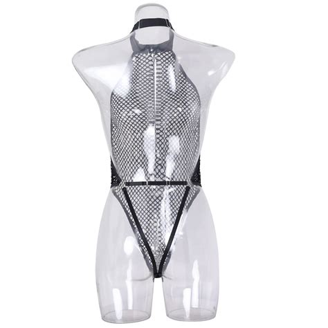 Chuangerm England Hot Sexy Girl Black Mesh Models Transparent Women Sexy Lingerie Bodysuit Buy