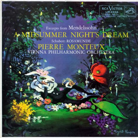 Mendelssohn Incidental Music To A Midsummer Night S Dream Schubert