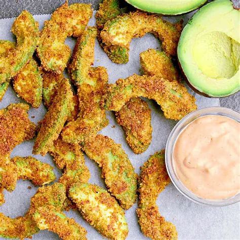 Keto Avocado Fries With Chipotle Mayo Air Fryer Avocado Fries