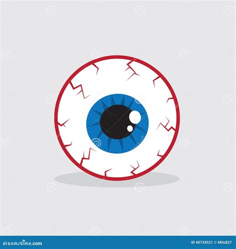 Eyeball Bloodshot Stock Vector Illustration Of Search 40734521