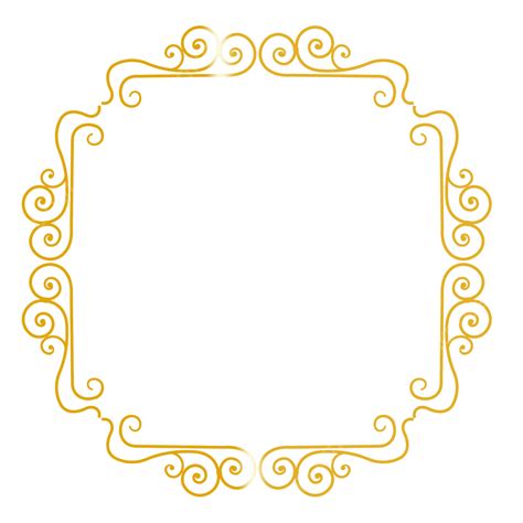 Fronteira De Padrão Dourado Png Flor Padronizar Renda Imagem Png E