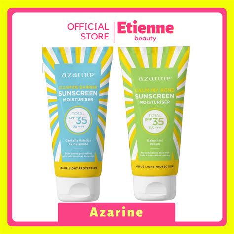 Jual AZARINE Cicamide Calm My Acne Barrier Sunscreen Moisturizer SPF