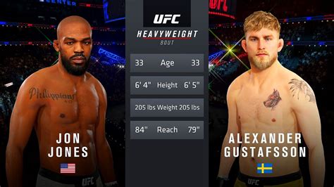 UFC 4 Jon Jones Vs Alexander Gustafsson 1080p 60 FPS YouTube