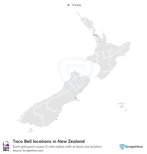 List Of All Taco Bell Locations In New Zealand Scrapehero Data Store