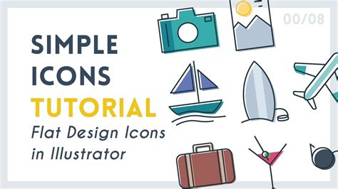 Create Simple Icons Illustrator Tutorial YouTube