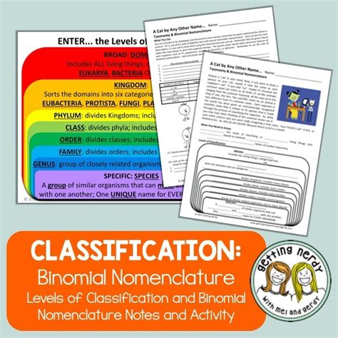 Binomial Nomenclature Worksheets Reviewed by Teachers - Worksheets Library