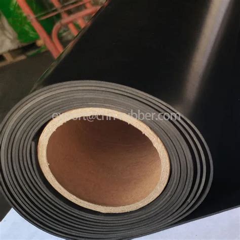 Thin Rubber Sheet Roll 1.7g/Cm³ Black Industrial Wear Resistance ...