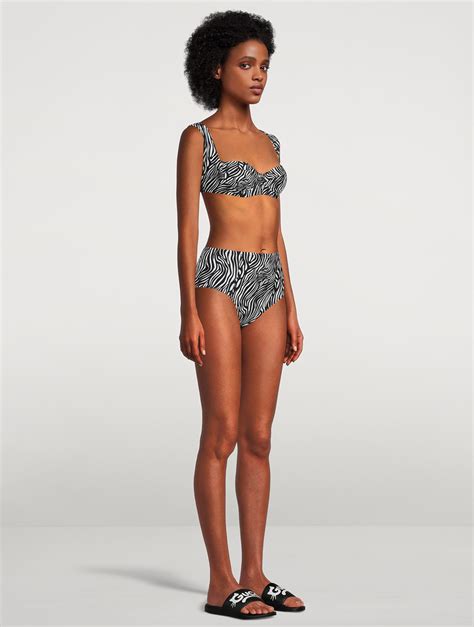 Tropic Of C South Pacific Bikini Top In Zebra Print Holt Renfrew Canada