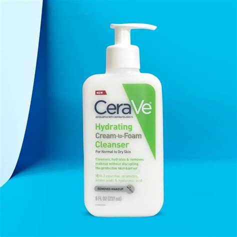 Cerave Hydrating Cream To Foam Cleanser For Normal To Dry Skin 236ml