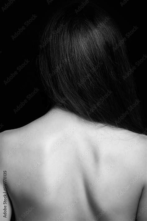Beauty And Fashion Concept Beautiful Wild Looking Woman With Naked Back Standing In Front Of
