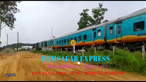 Alco Kte Wdm A With Bangalore Cannt Agartala Humsafar Express