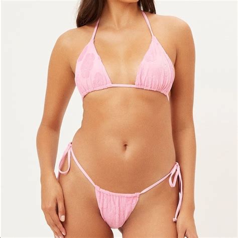 Frankie S Bikinis Swim Frankies Bikinis Tia Terry Cloth Bikini Set