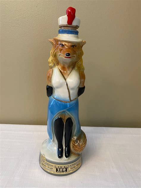 Vintage Renee The Fox Jim Beam Decanter Etsy