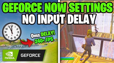 How FIX ALL INPUT DELAY LATENCY In GEFORCE NOW YouTube