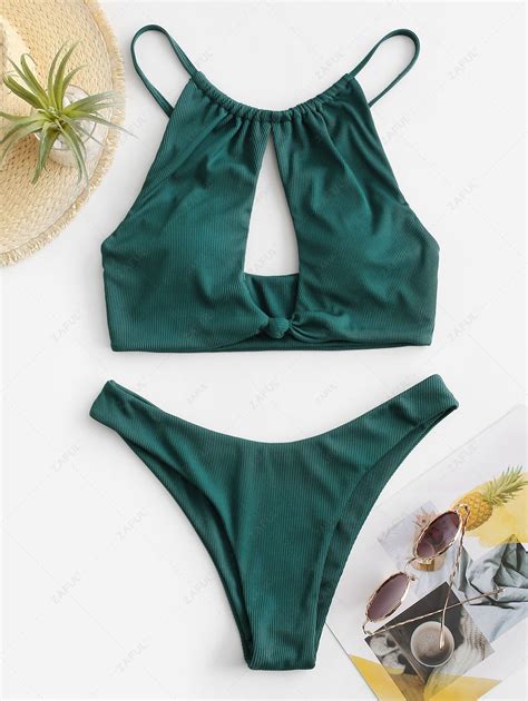 Damen Bikinis Bikini Sets Zaful Bikinibadebekleidung Mit Geripptem