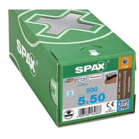 Vis Torx Autoforeuse X Spax Deck Inox A Terrasse Bois Xotique