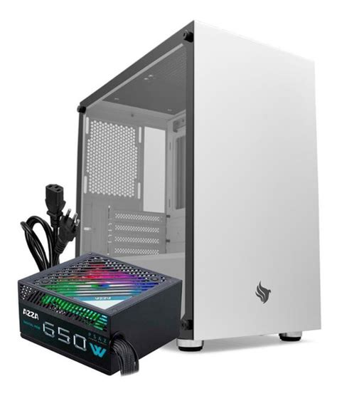 Gabinete Gamer Pichau Apus White Mid Tower Fans Branco