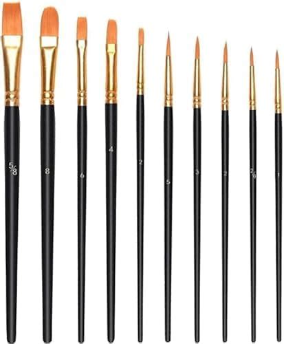 Nylon Paint Brushes Pcs Acrylic Gouache Oil Paint Brush Set Oil