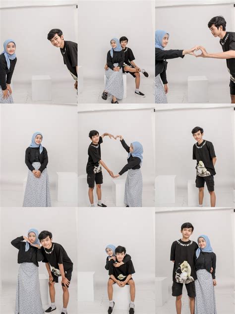 Self Photo Studio Bucin Couple Photo Studio Ootd Poses Couples