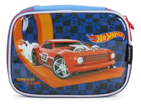 Estojo Escolar Infantil Box 100 Pens Hot Wheels Luxcel Parcelamento Sem Juros