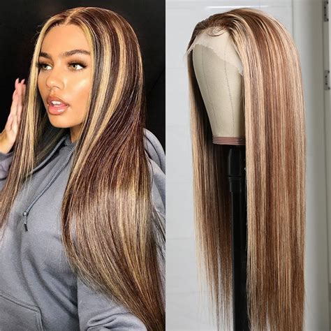 Beautyforever TL Three Part Lace Wigs Density Natural Hairline Blonde Highlight Piano