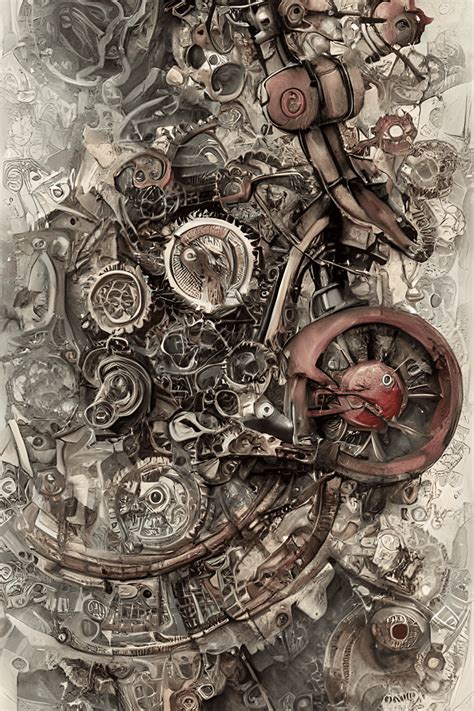 Steampunk Hyper Realistic Watercolor Creative Fabrica