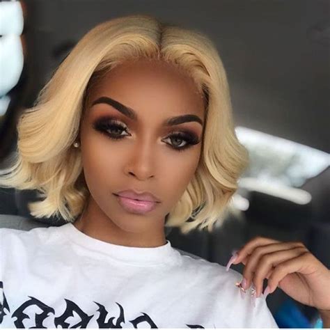 Blonde T Part Lace Front Brazilian Body Wave Lace Front Bob Wigs