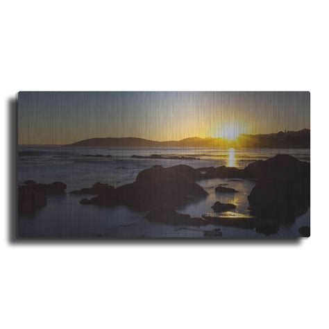 Luxe Metal Art Pismo Sunset By Chris Moyer Metal Wall Art 24 X12