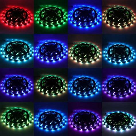 DC 5V nuotolinio valdymo pultas RGB LED juostelės lemputė 5050 30 LED m