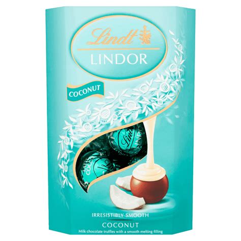 Lindt Lindor Milk Coconut Chocolate Truffles Box 200g Lindt Shop Uk