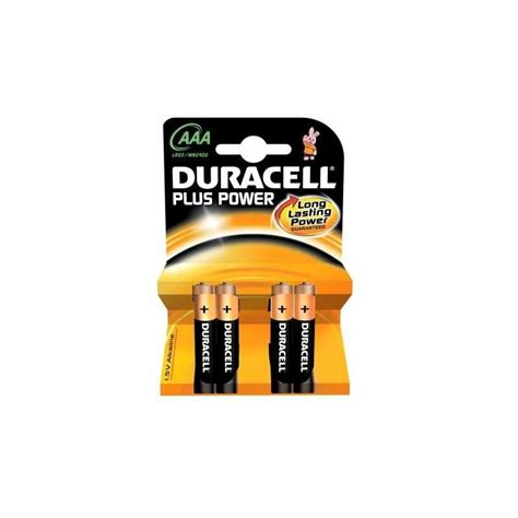 Piles Alcalines Aaa Duracell Plus