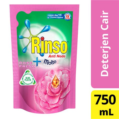 Jual Rinso Molto Deterjen Cair Pink Ml Keperluan Binatu Termurah