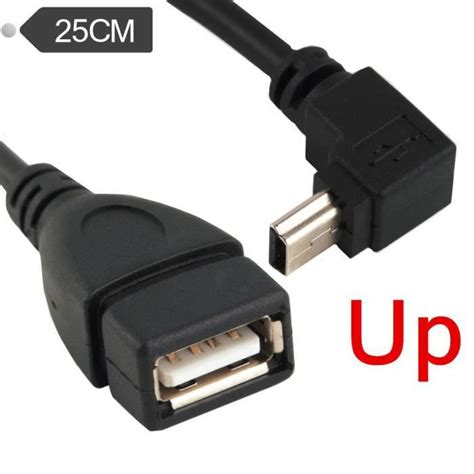 Câble Photocâble Adaptateur Mini Usb Otg 20 Femelle Vers Mini Usb 5