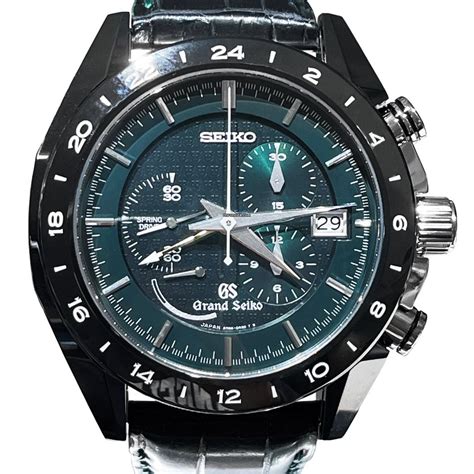 Grand Seiko GMT Black Ceramic Limited Edition Green Dial SBGC017 for $12,000 for sale from a ...