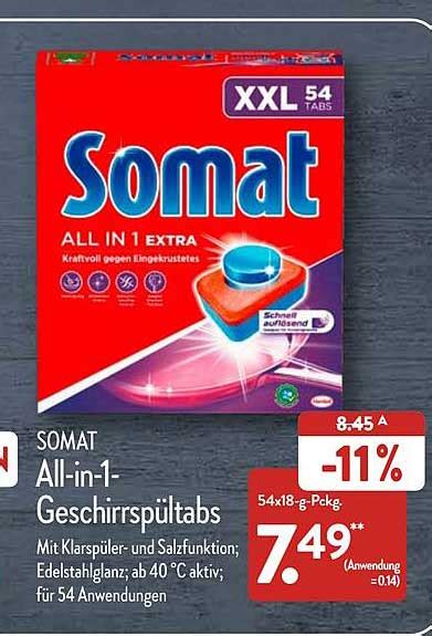 Somat All In Geschirrsp Ltabs Angebot Bei Aldi Nord