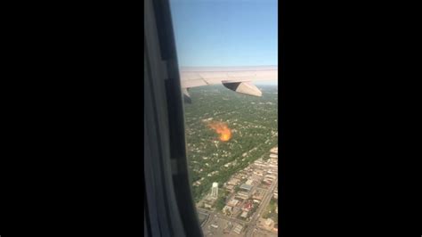 United Airlines Plane Engine Catches Fire After Striking A Bird At