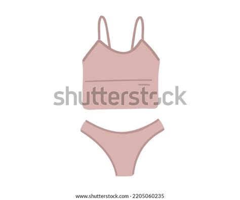 Nude Sports Lingerie Set Top Panties Stock Vector Royalty Free 2205060235 Shutterstock