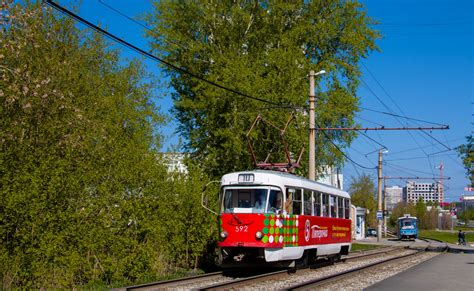 Yekaterinburg Tatra T3SU 592 Photo Urban Electric Transit