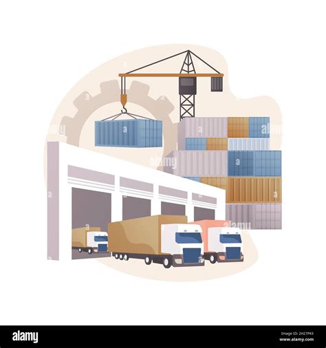 Logistics Hub Abstract Concept Vector Illustration Stock Vector Image