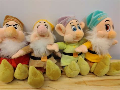 Mavin Set Of 7 Disney Seven Dwarfs Plush Toys 8 Bashful Doney Sneezy