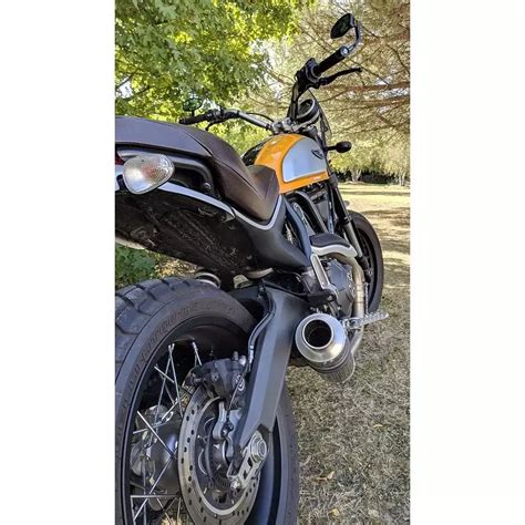 Exhaust For Ducati Scrambler 800 2015 2016 Tondo Titanium