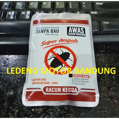 Jual Sachet Racun Kecoa Super Ampuh Umpan Siap Pakai Aroma Makanan