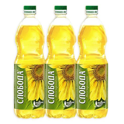 Масло подсолнечное "Слобода" рафинированное. Высший сорт