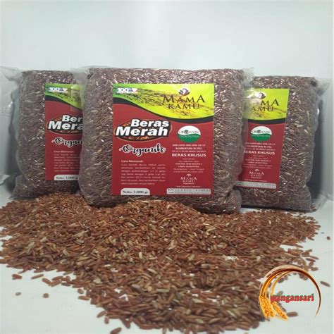 Jual Beras Merah Organik Kg Shopee Indonesia