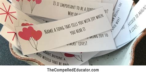 The Compelled Educator Classroom Conversation Starters {free Printables}